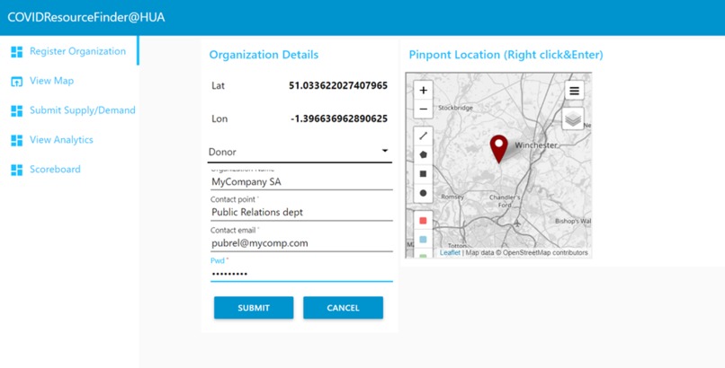 CovidResourceFinder – screenshot 3