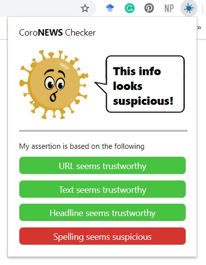 CoroNEWS Checker – screenshot 3