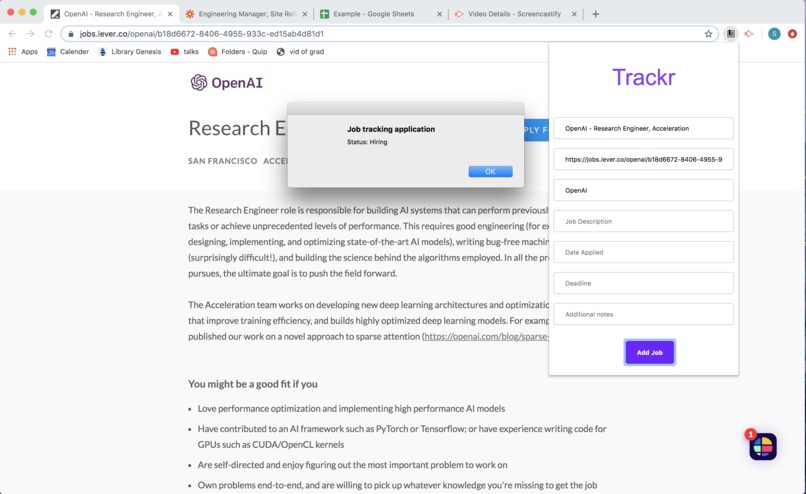 Trackr – screenshot 2