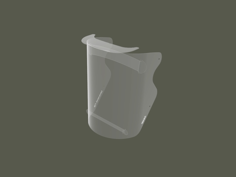 A face shield created by TED3D – screenshot 2