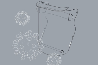 A face shield created by TED3D