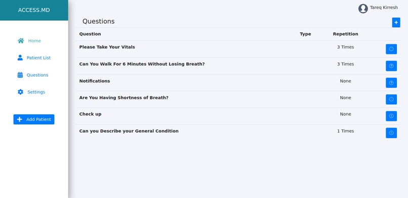 ACCESS.MD Vitals Checking Module – screenshot 3