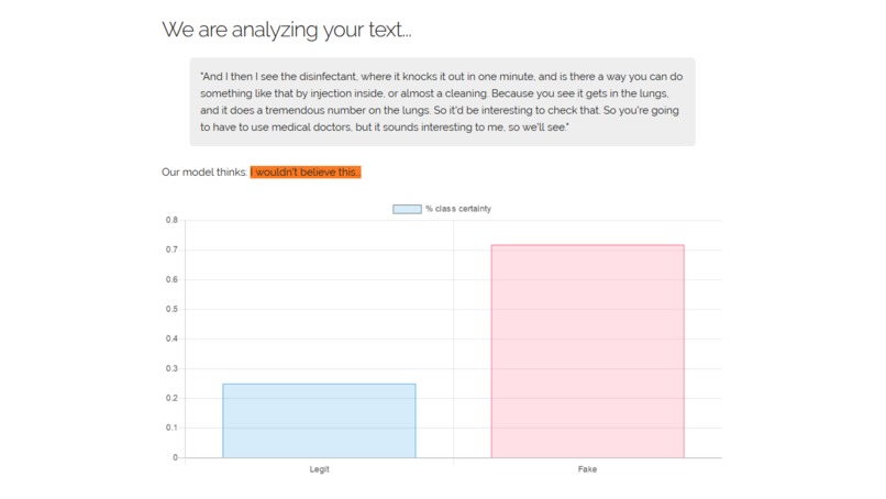 Kalman Fake News Filter – screenshot 1