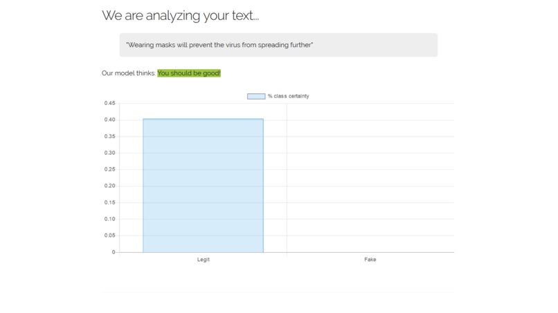 Kalman Fake News Filter – screenshot 2
