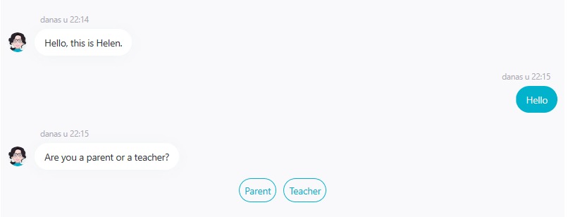 Chatbot Helen – screenshot 2