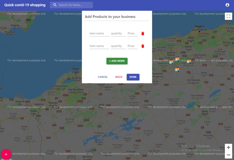 Quick covid-19 shopping app – screenshot 4