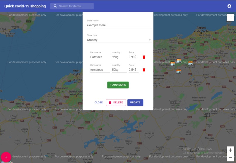 Quick covid-19 shopping app – screenshot 5