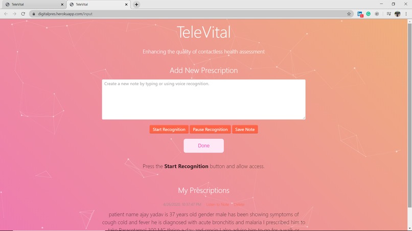 TeleVital – screenshot 4