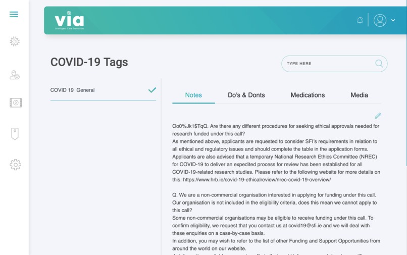 Via: COVID-19 Public Information Dissemination Tool – screenshot 7