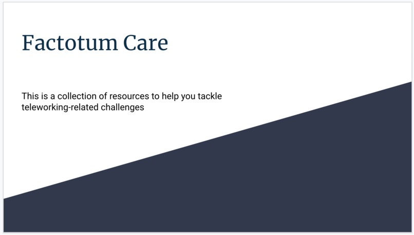 Factotum care – screenshot 1