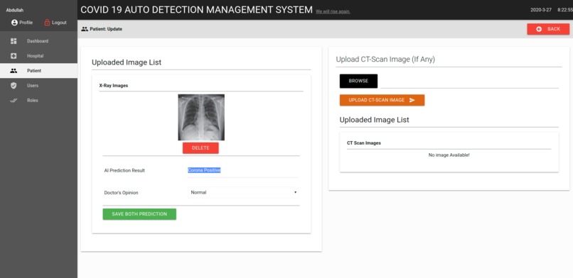 screening covid-19 suspect based on artificial intelligence  – screenshot 4