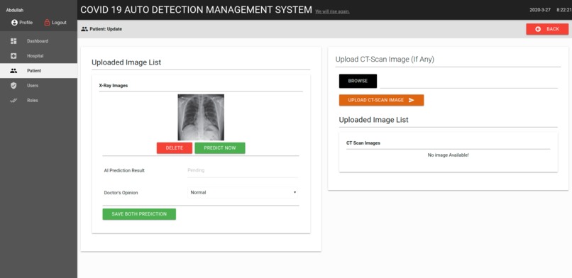 screening covid-19 suspect based on artificial intelligence  – screenshot 3
