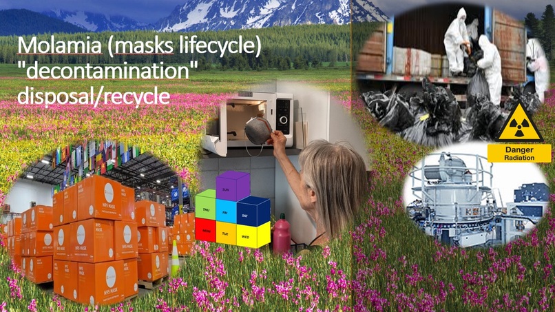 Molamia(masks lifecycle) "decontamination" disposal/recycle  – screenshot 1