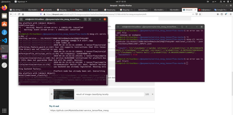 ML kit for MESG ecosystem – screenshot 4