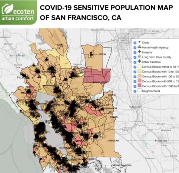 COVID-19 Sensitivity Map – screenshot 2