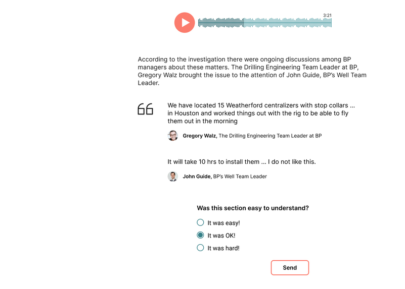 Interactive case studies` platform – screenshot 3