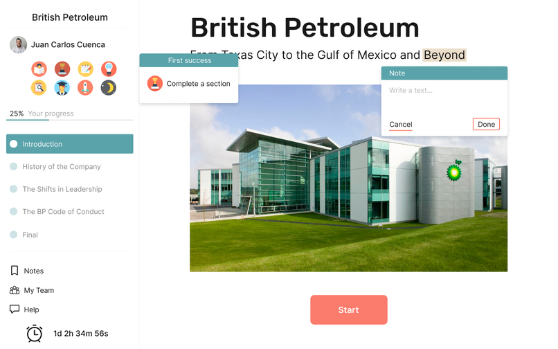 Interactive case studies` platform – screenshot 6
