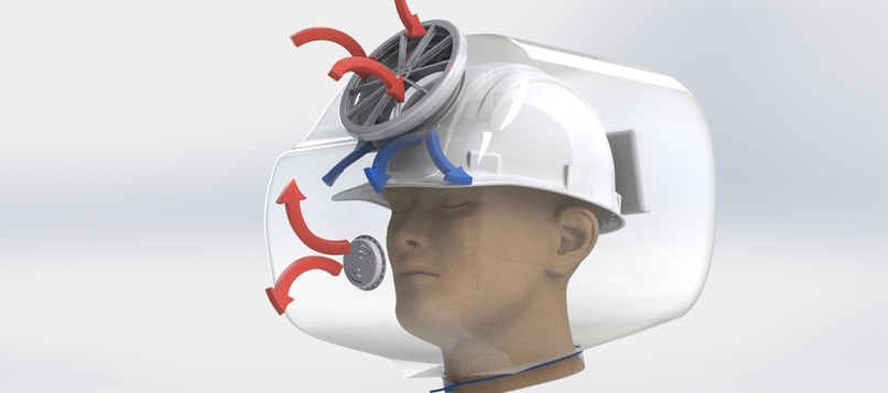 Breavid-19 the Disposable PAPR Hood – screenshot 1