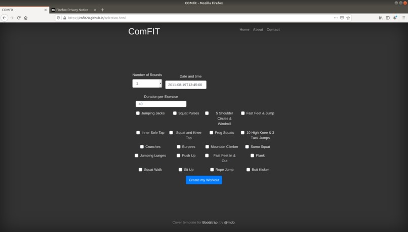 ComFit20 – screenshot 4