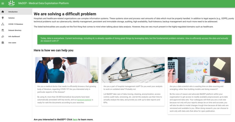 MeDEP – screenshot 1