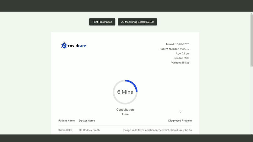 A.I powered Digital Hospital & Coronavirus Laboratory – screenshot 4