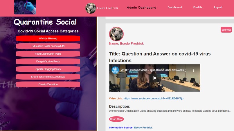 Quarantine Social App – screenshot 4