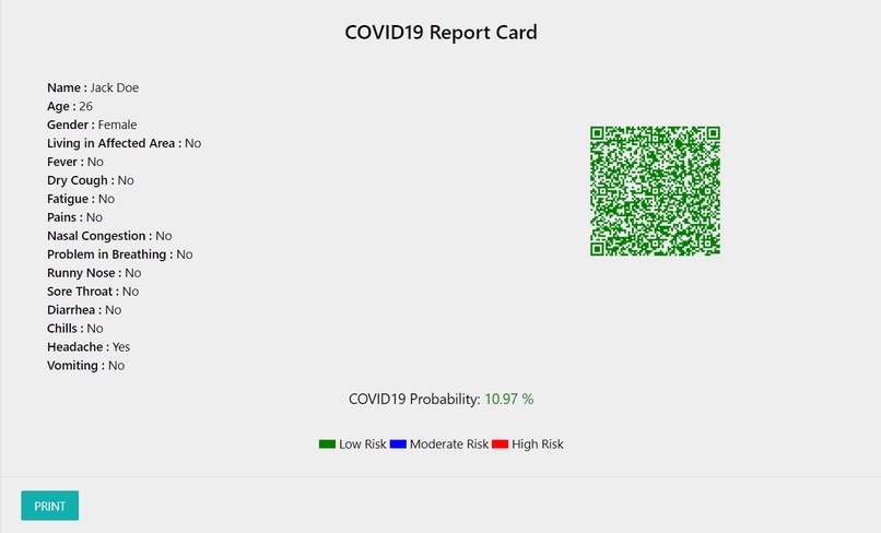COVIDprob – screenshot 2