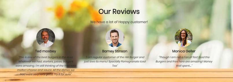 HM Burger Website Design – screenshot 6