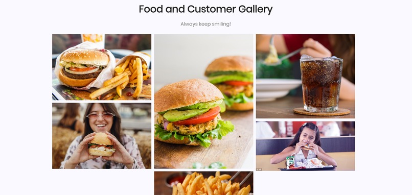 HM Burger Website Design – screenshot 5
