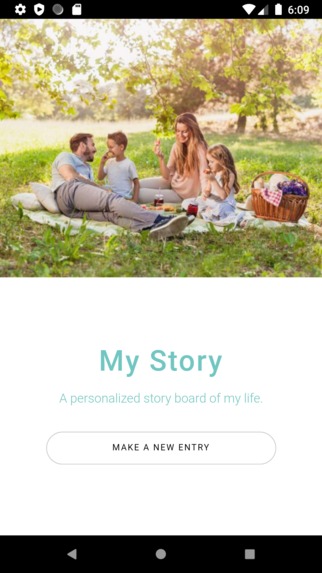 Digital memories album "MyStory" – screenshot 1
