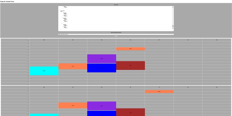 Damp Sky Course Schedule Viewer – screenshot 1