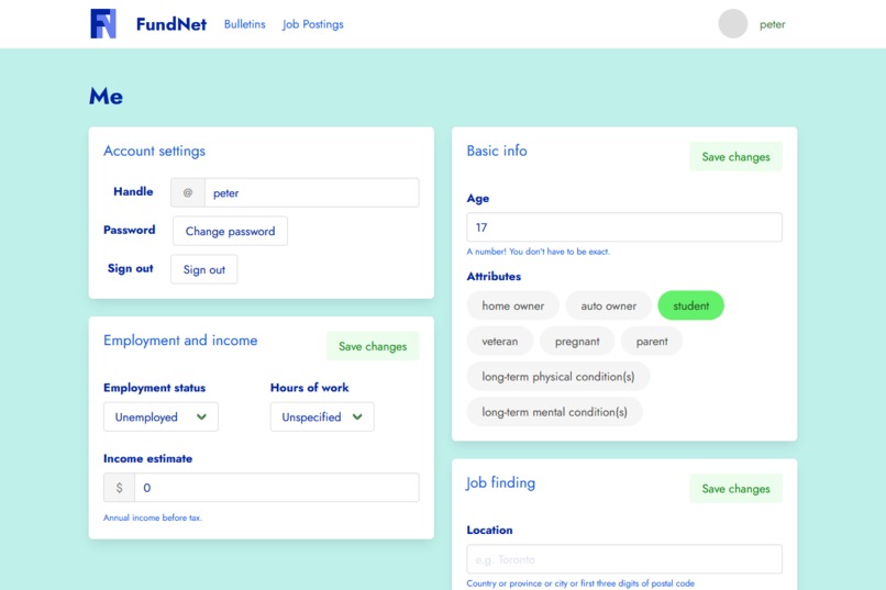 FundNet – screenshot 3