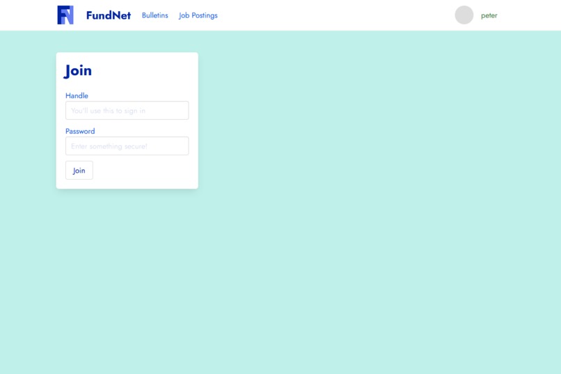 FundNet – screenshot 2