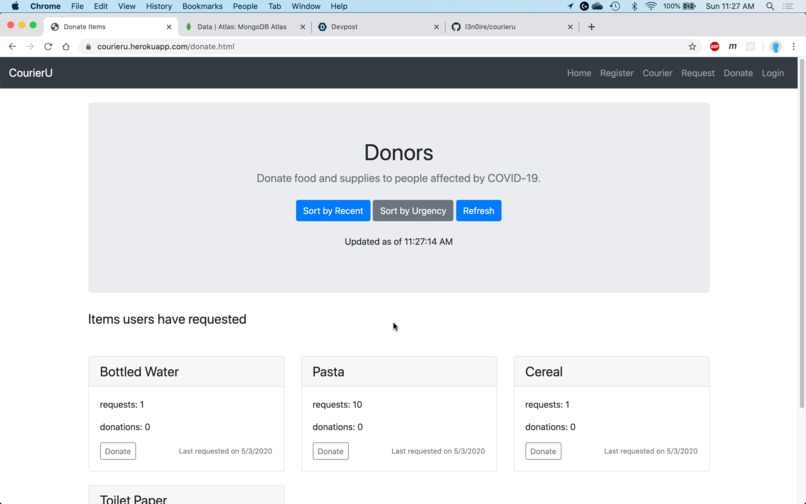 CourierU – screenshot 2