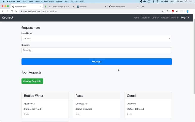 CourierU – screenshot 3