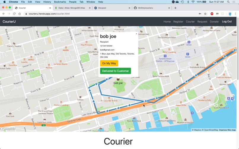 CourierU – screenshot 5