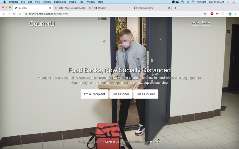 CourierU – screenshot 1