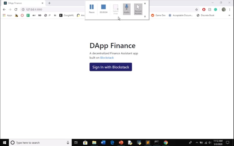 DApp Finance – screenshot 1