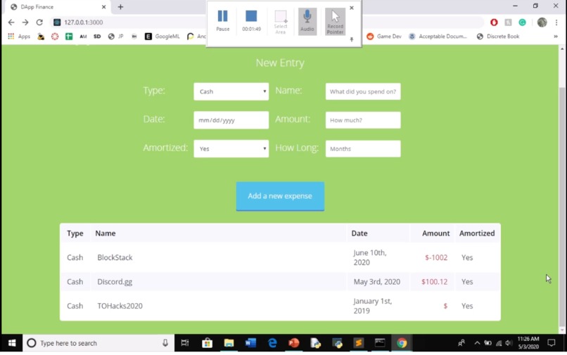 DApp Finance – screenshot 2