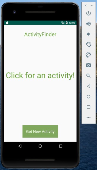 ActivityFinder – screenshot 1