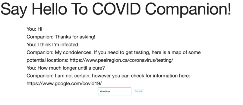 COVID Companion – screenshot 1