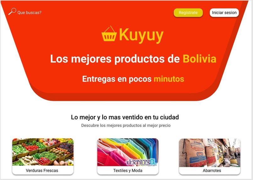 Kuyuy plataforma de comercio electrónico – screenshot 1