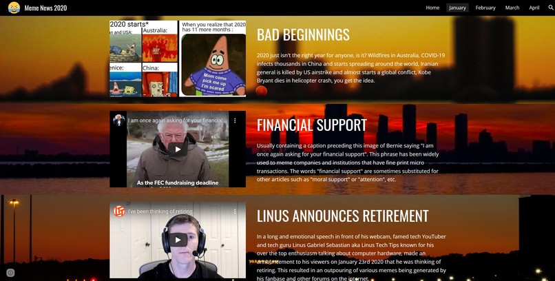 Meme News 2020 – screenshot 2