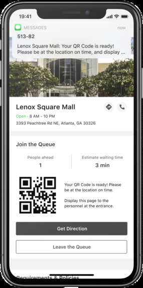 Team 70_Online Queuing System to Maintain Social Distancing​ – screenshot 4