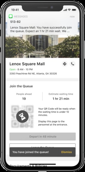 Team 70_Online Queuing System to Maintain Social Distancing​ – screenshot 5