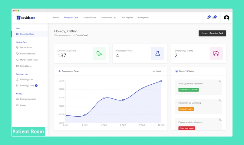 CovidCare - A.I powered Digital Hospital and Laboratory – screenshot 3