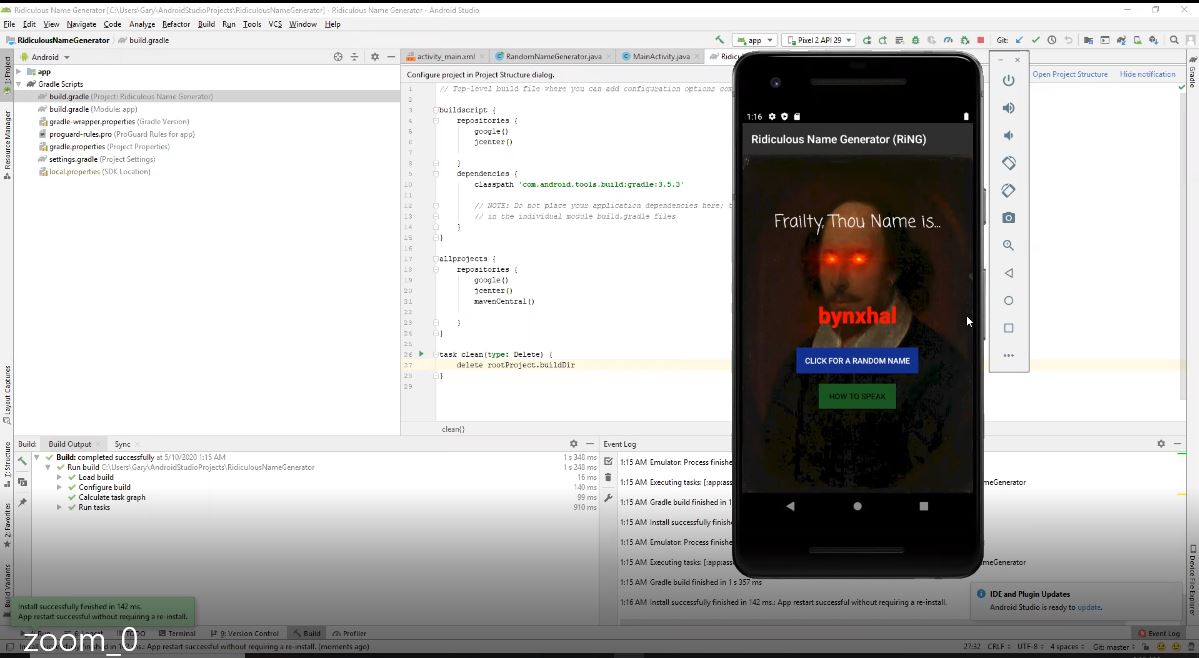 Ridiculous Name Generator (RiNG) Devpost