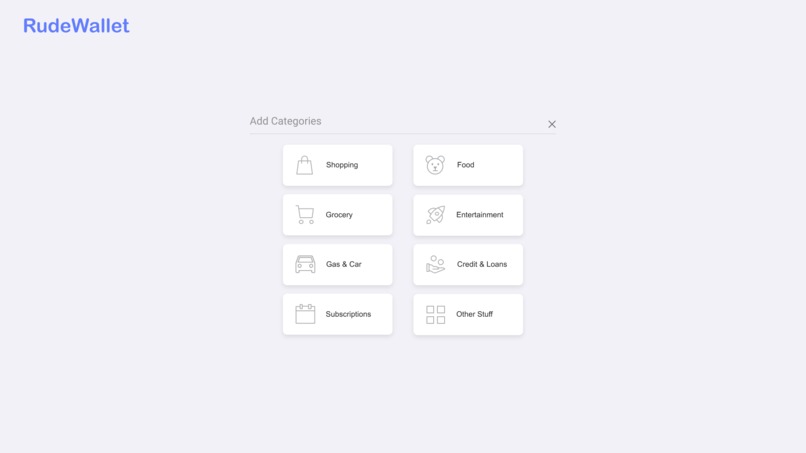 rudeWallet – screenshot 1