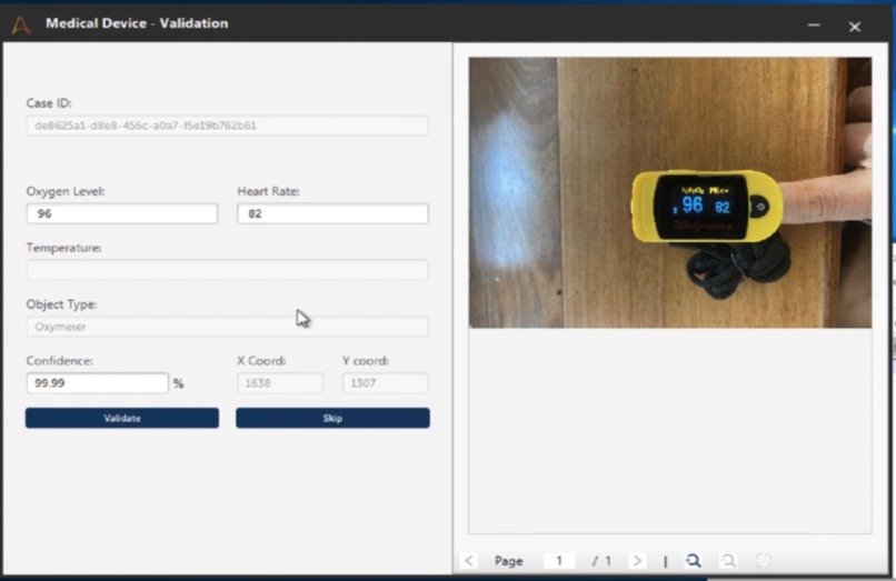 Custom on-prem Object Detection of Medical Devices with RPA – screenshot 2