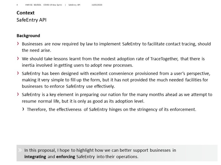 SafeEntry API – screenshot 1